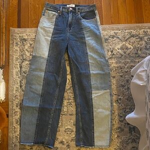 GAP Women's Barrel Patchwork Jeans